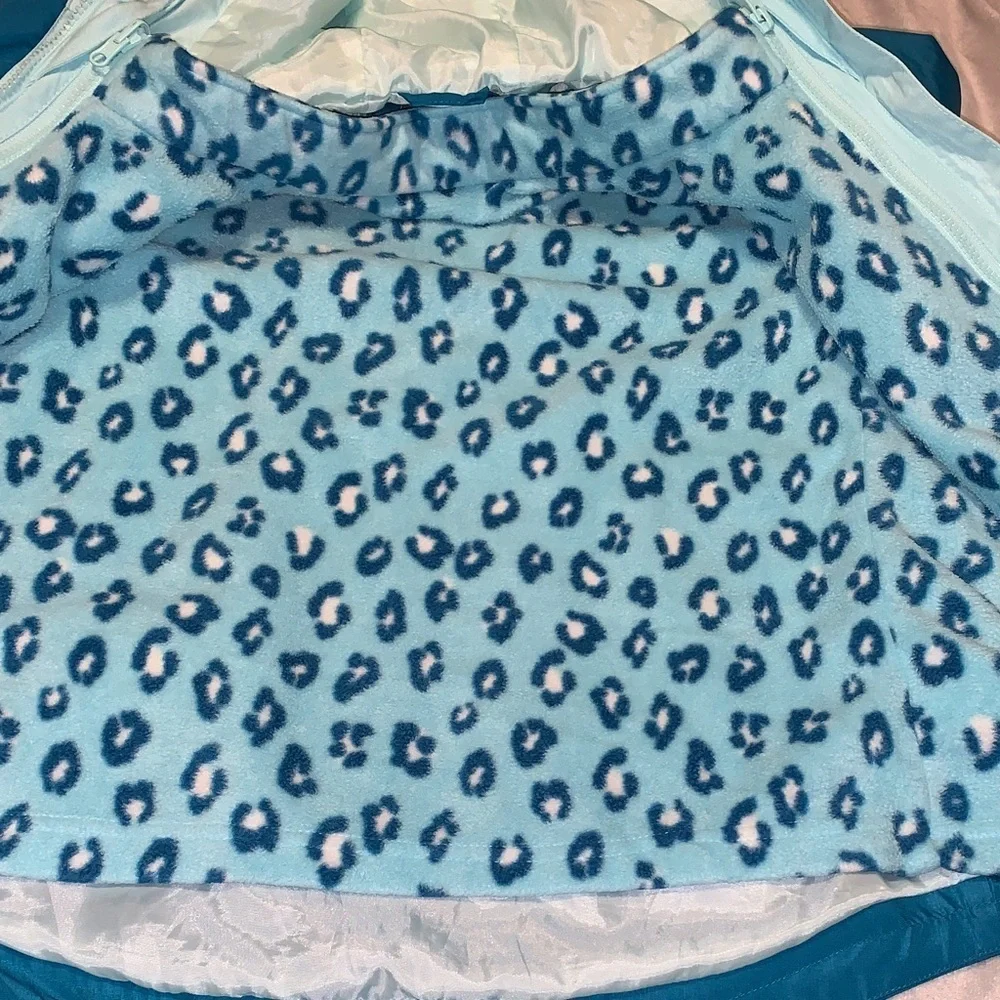 Eddie Bauer GIRLS LONE PEAK 3-IN-1 JACKET size med 10/12 paradise blue
